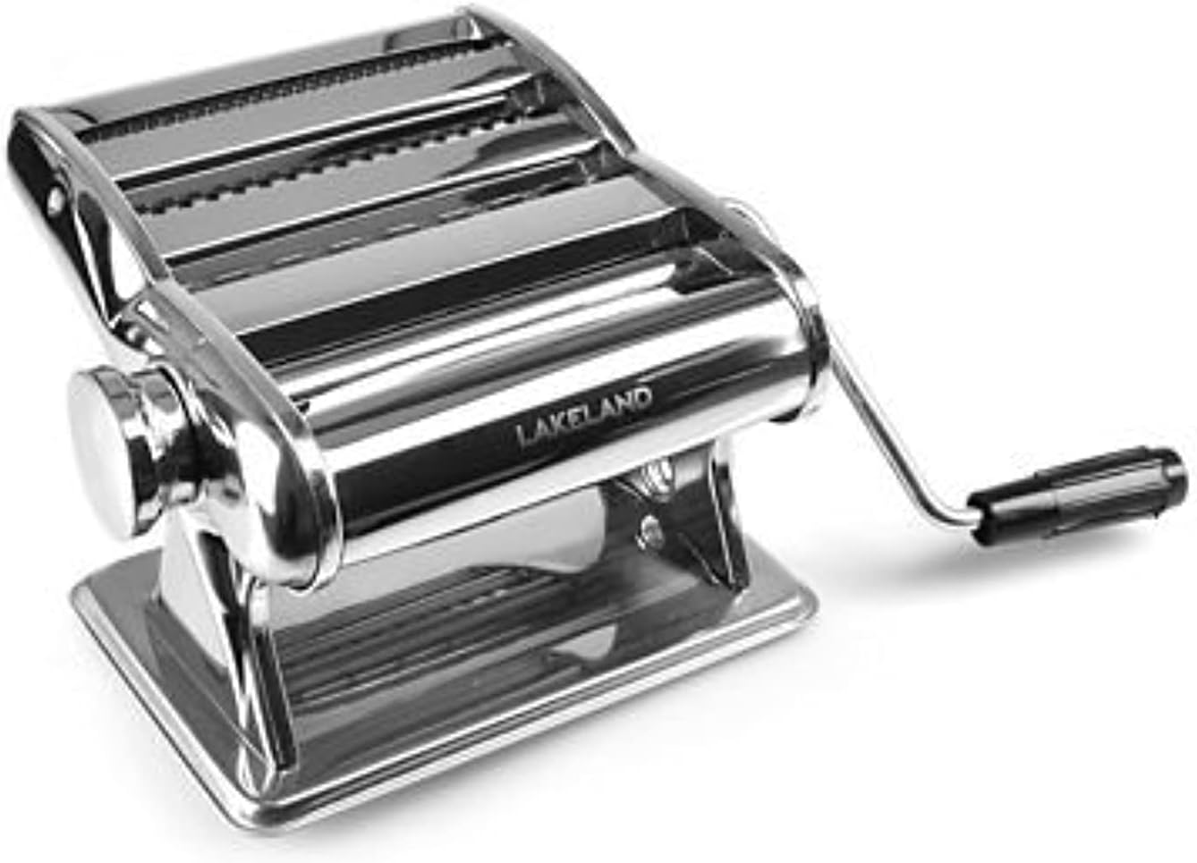 Pasta Machine Chromed Steel – Makes Lasagna Tagliatelle Spaghetti & Linguine