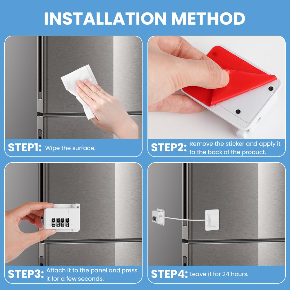 AYESY Refrigerator Locks with Password - Image 4