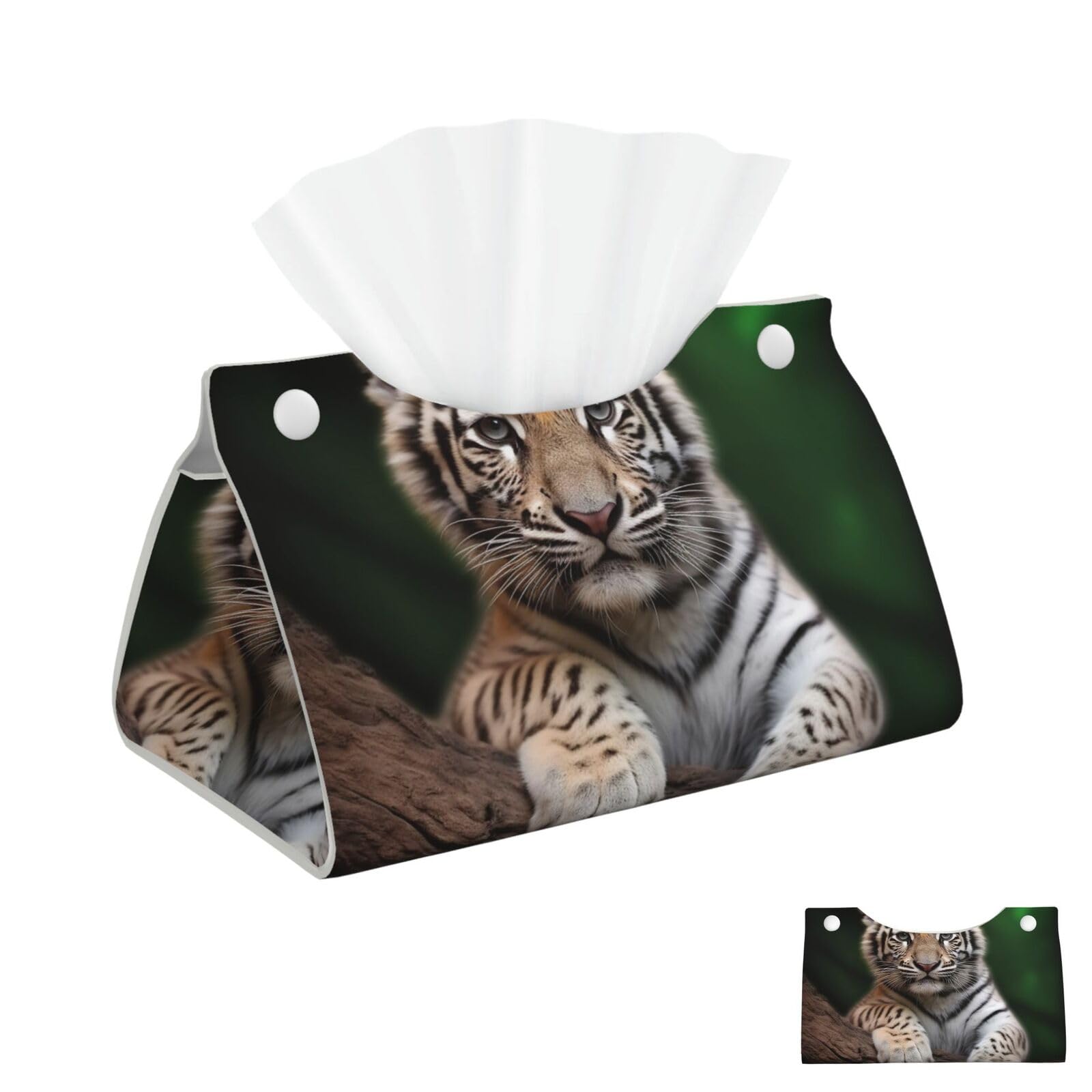 Cute Leopard Tissue Box Cover Square Cube Boxes