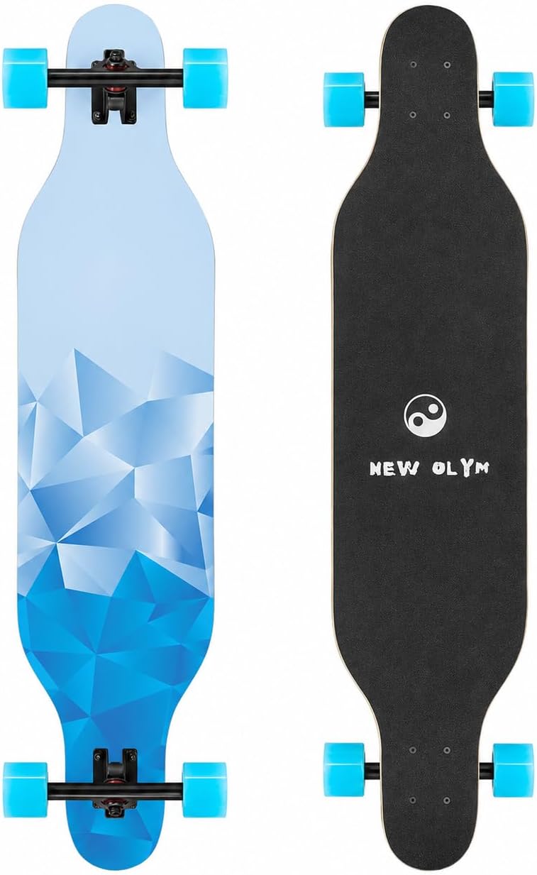 41'' Longboard Skateboard 8 Layer Canadian Maple Drop Through Longboards for Youths Beginners