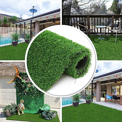 HEBE Artificial Grass Turf Area Rug Runner 2\' X 8\' Artificial Grass Rug Turf Mat for Dogs Pet Indoor Outdoor Patio Mat Floor Carpet Synthetic Grass Door Mat for Garden Lawn Balcony