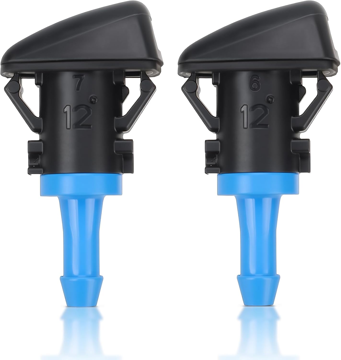 GoaMotors 2PCS 68024312AB Windshield Washer Nozzles for Dodge Challenger 2008-2014, Avenger 2011-2014, Chrysler 200 2011-2014
