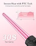 Waver Curling Iron Wand, BESTOPE PRO 5 en 1 Ensemble de baguettes de curling avec 3 Cramponner de cheveux barils pour les femmes, chauffage rapide de la baguette de cheveux Curler dans tous les types de cheveux