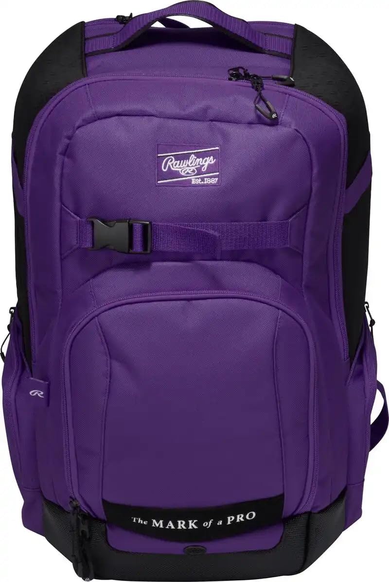Rawlings | THE Journey Player's Backpack | Baseball/Softball | Purple
