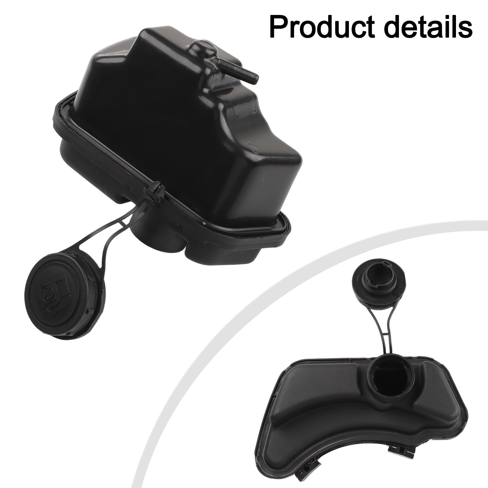 Kit de réservoir de carburant 594112, en plastique de rechange pour moteur de tondeuse à gazon, réservoir de carburant noir avec couvercle pour équipement de jardin