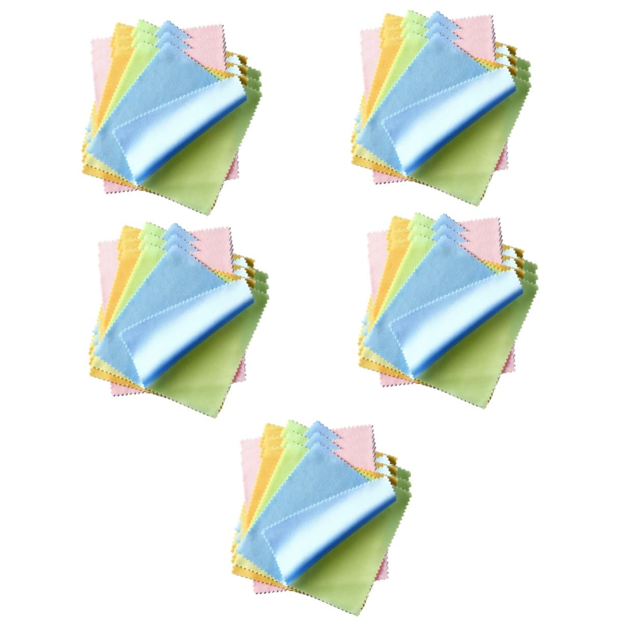Didiseaon Lot De 5 Clips En Microfibre À Séchage Rapide Pour Lunettes Nettoyage Décran De Téléphone 100 Pièces X 5