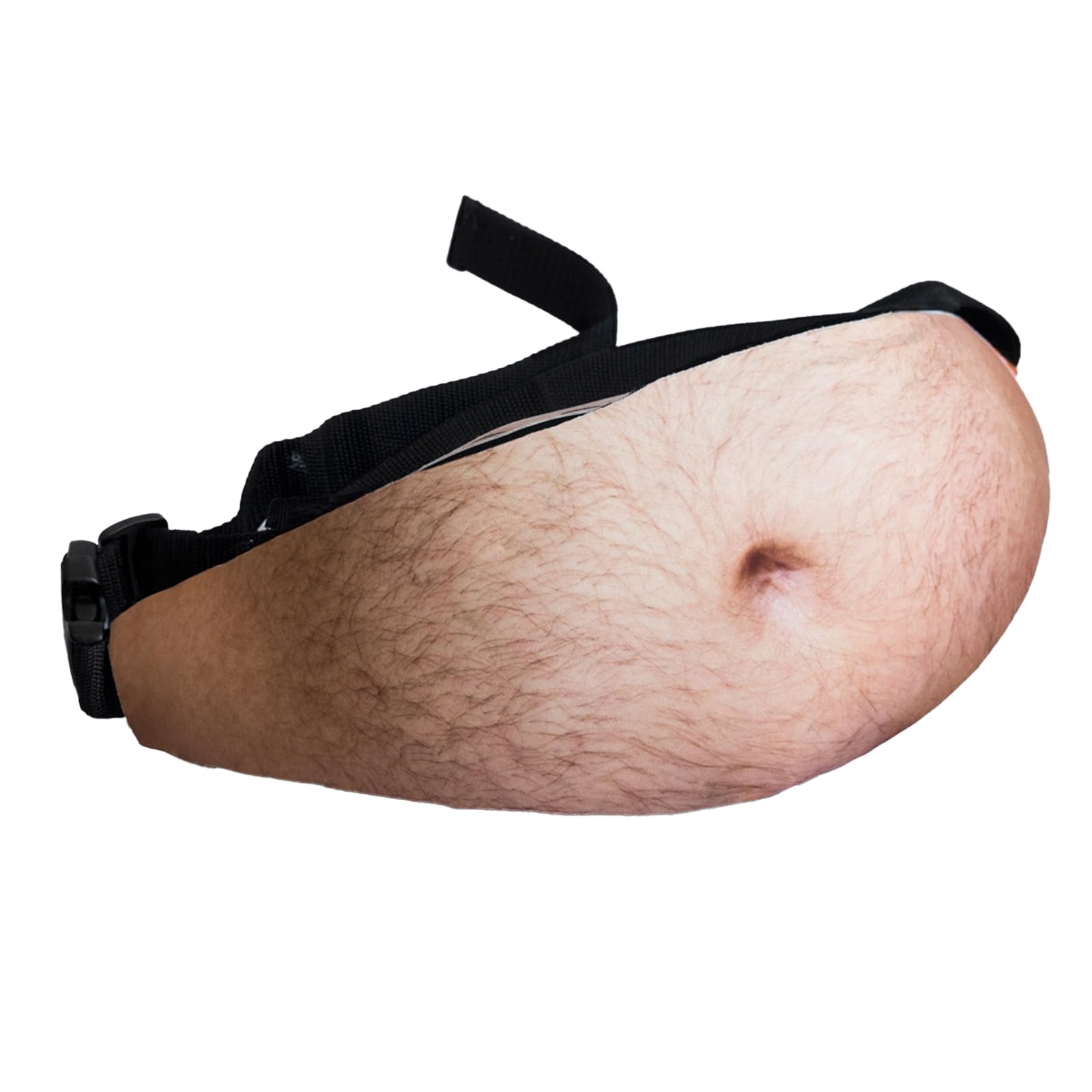 Ginddy Beer Belly Bag,PU Leather Waist Bumbag with 3D Fake Stomach Design | Waterproof Funny Gifts for Dad/Husband (Outdoor, Party, Daily Use)