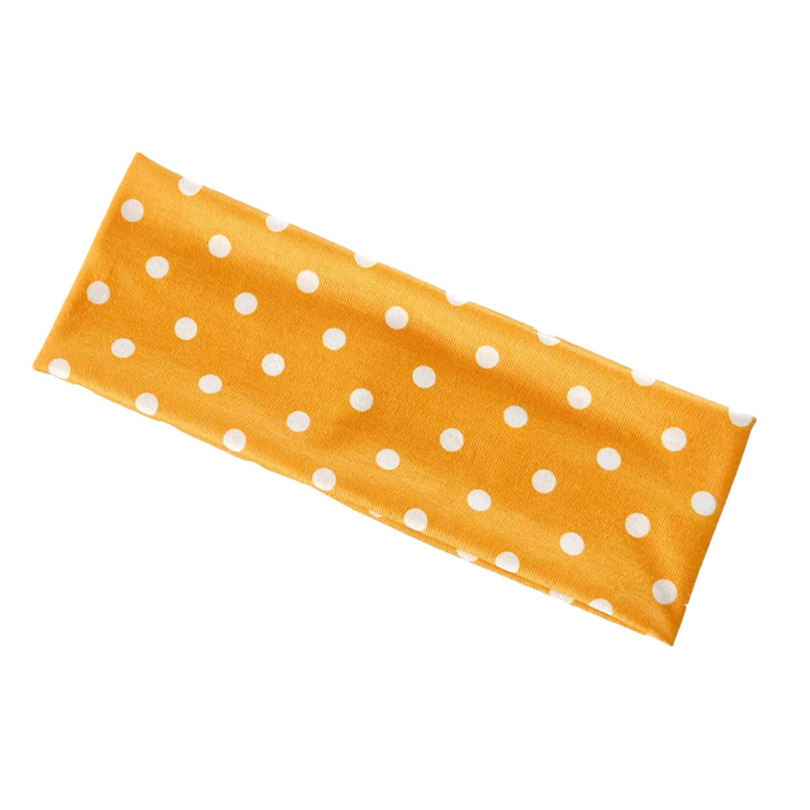 MICFENY Elastic Workout Headband Nonslip Round Dot Design Hair Ornament Soft Fabric Hair Band For Fitness Daily Use
