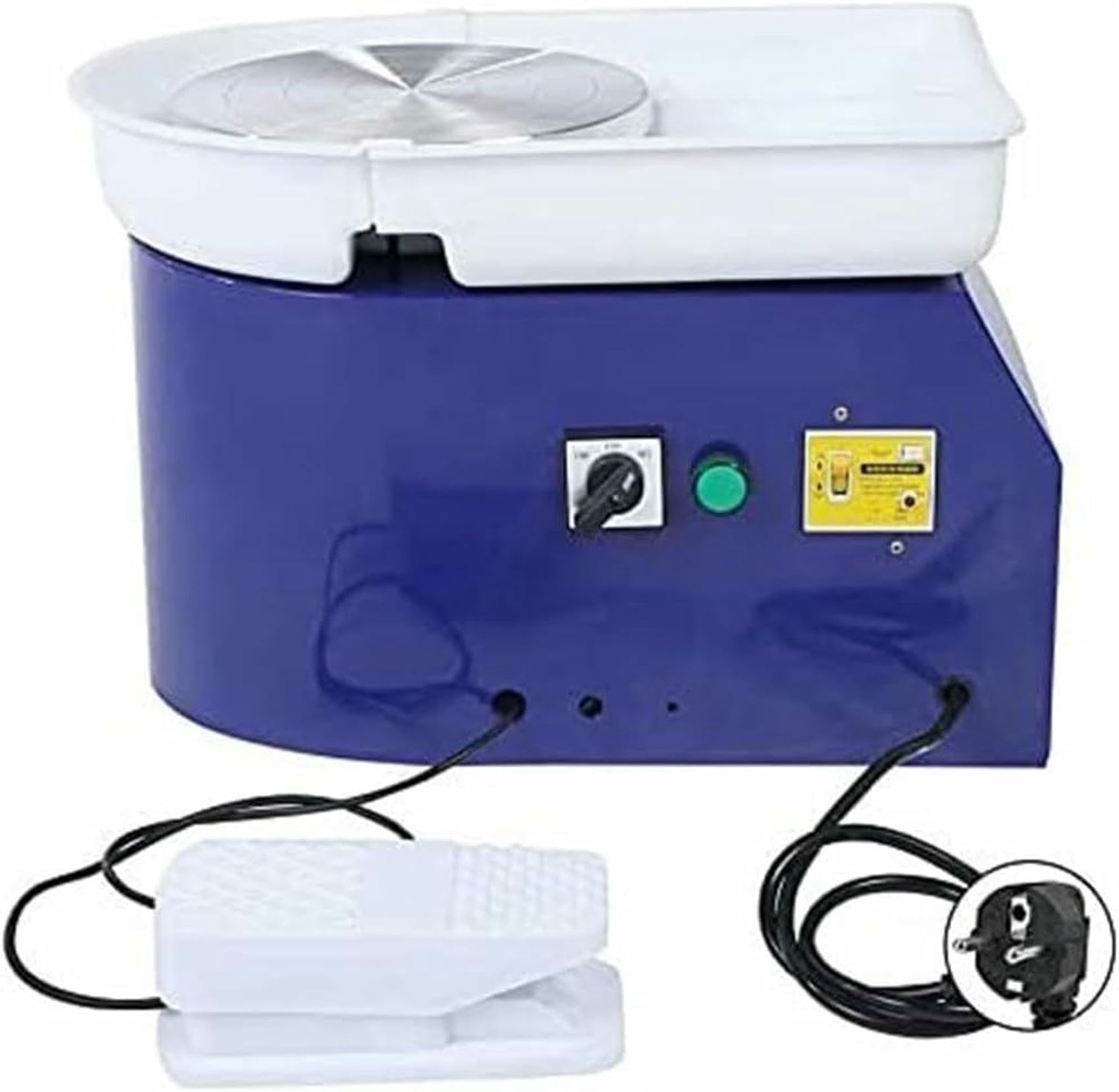 Torna in Ceramica Elettrica Senza Scope da 350 W E 24 Cm per Studenti E Fan. Tornio in Ceramica Elettrica per Argilla ~/