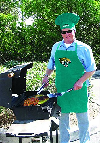 Nfl Jacksonville Jaguars Chef Hat And Apron Set, Teal, One Size #TOP1