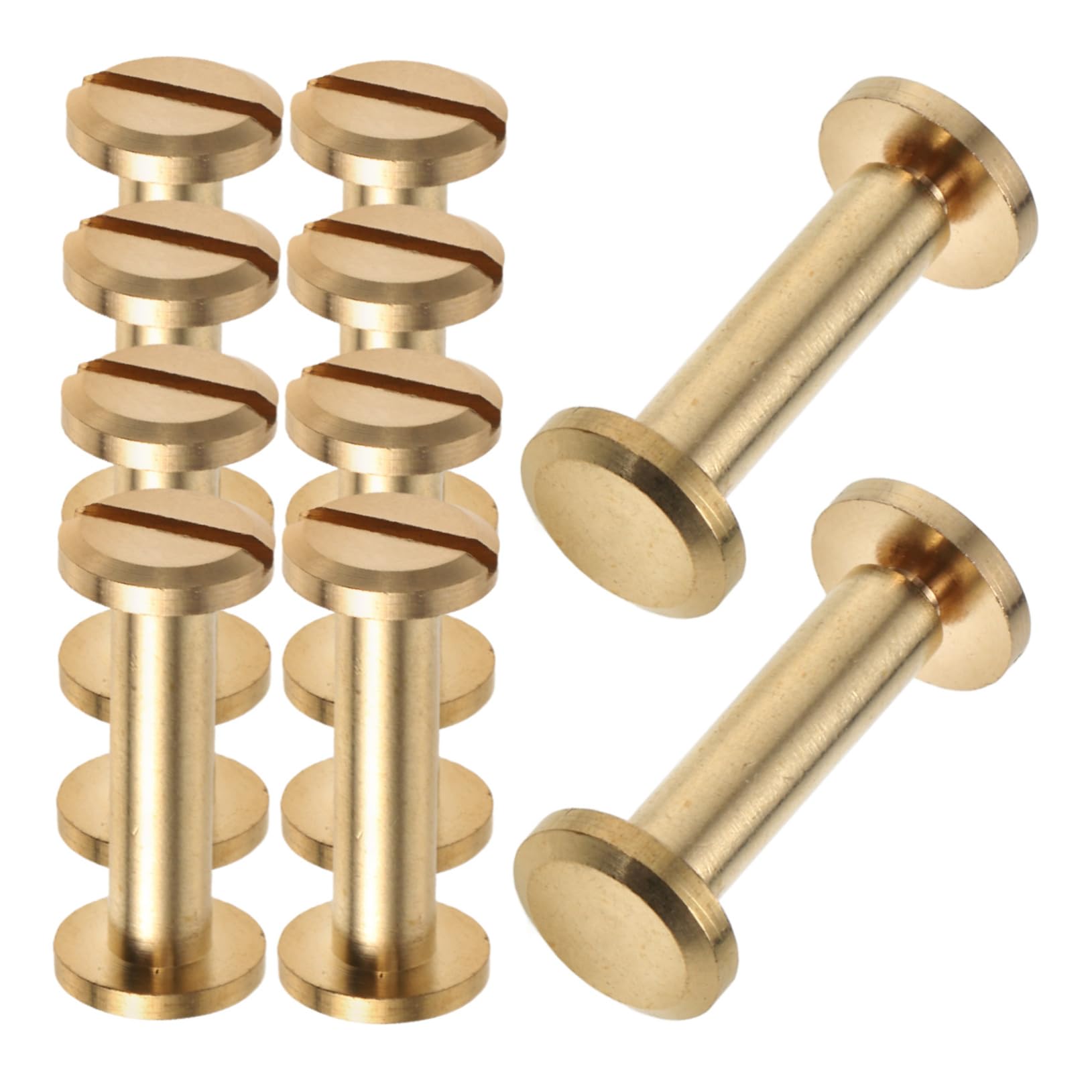 Uonlytech 10pcs Photo Album Binding Screws Metal Screw Rivets Versatile for Craft Scrapbook Book Binding