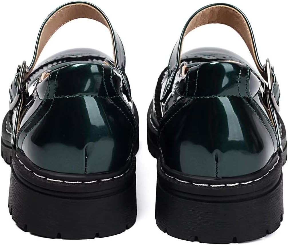 Mary Jane for Women Gothic Oxford Shoes - Flat Shoes, Ankle Tied, Round Toe for Casual Dresses, Work, and Campus - Image 7