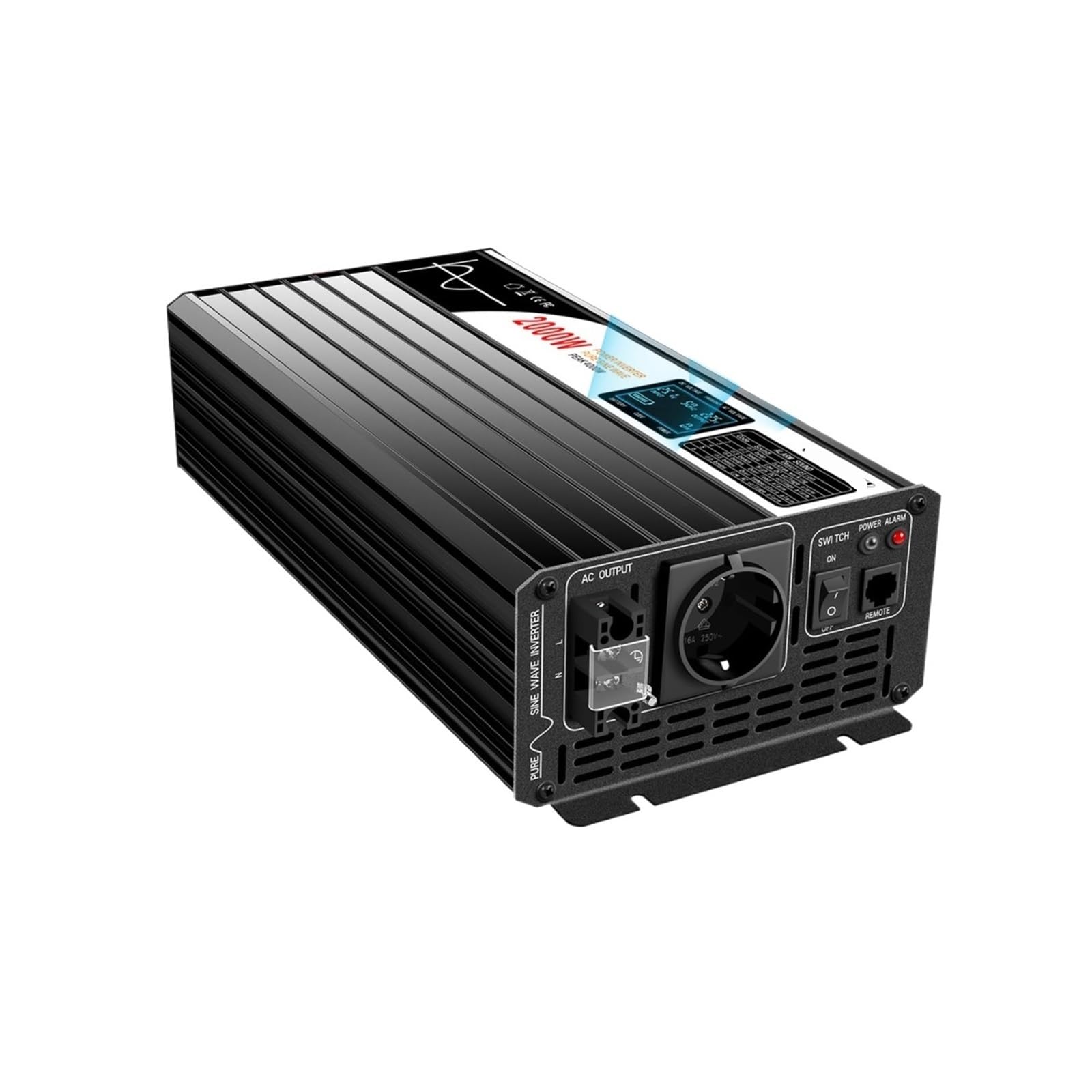 2000W Pure sine Wave Solar Power Inverter DC 12V 24V 48V to AC 110V 220V LCD Display(48V_110-120V)