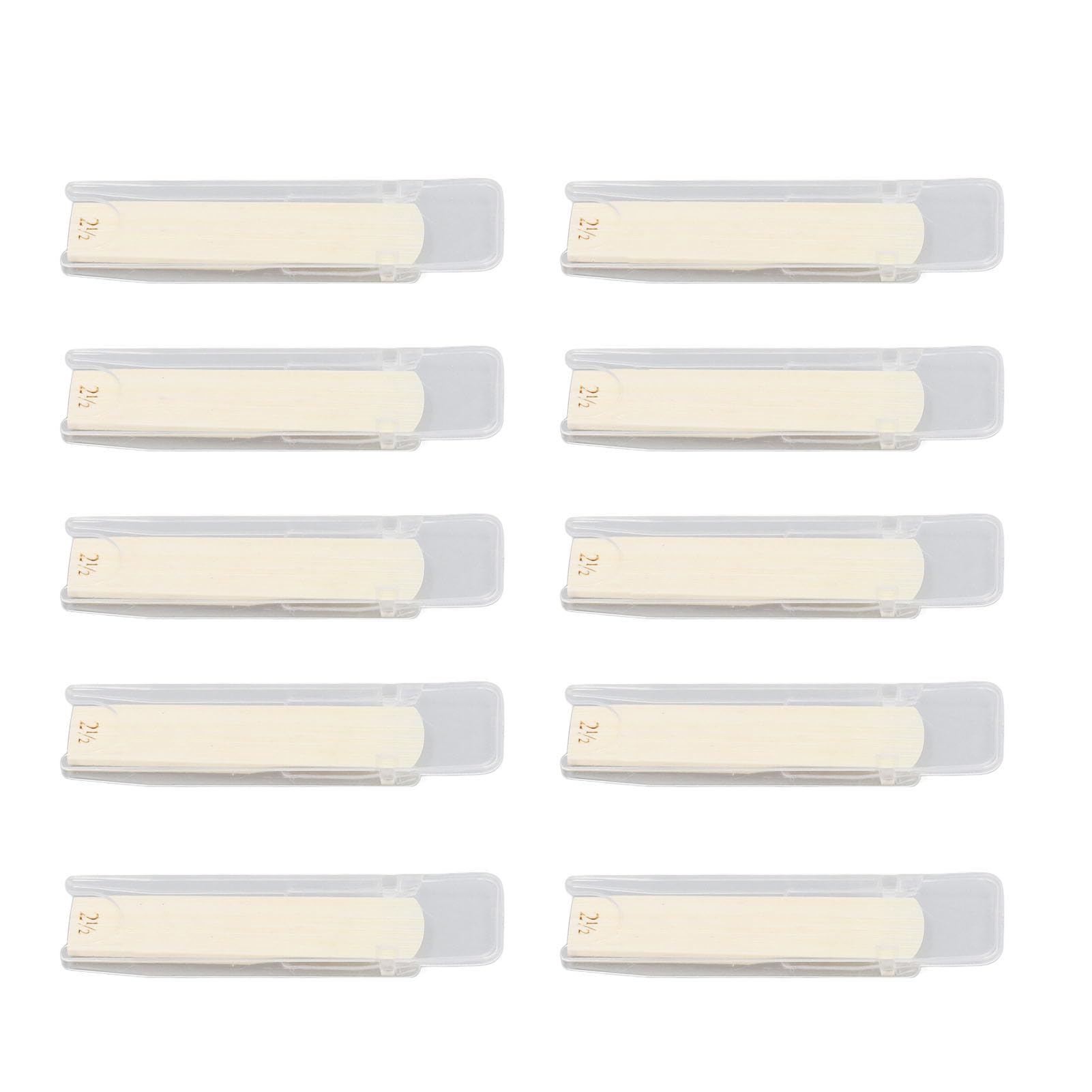 Soprano Tenor Saxophone Reeds, Easy to Play Saxophone Reeds, Tip, 10 Pieces for Professional Beginners (Strength 2.5)