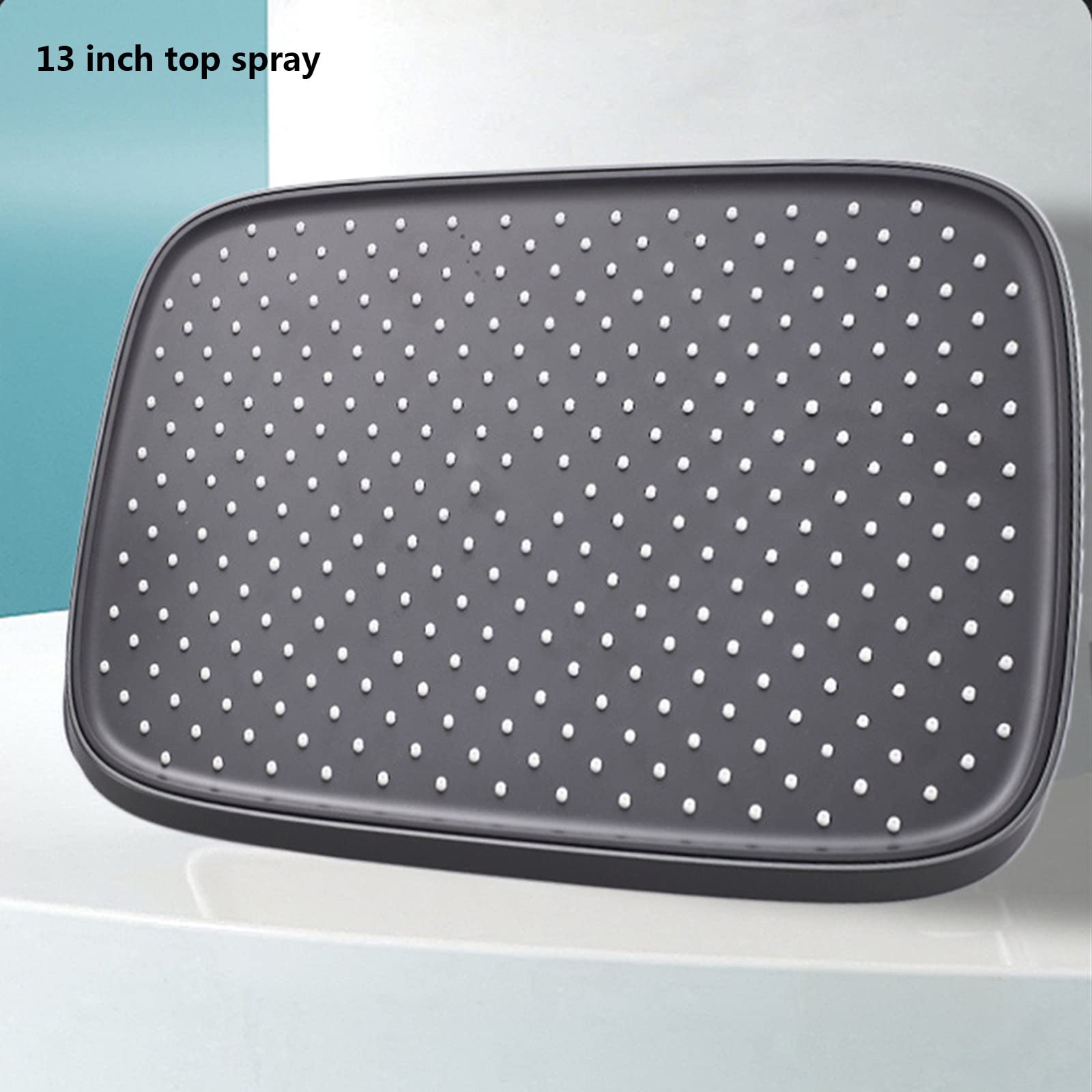 Rubinetto Doccia da Esterno con Display Digitale termostatico, Sistema di Montaggio a Parete con beccuccio per Vasca, soffione, doccetta a 3 modalità e Bidet (Grigio)