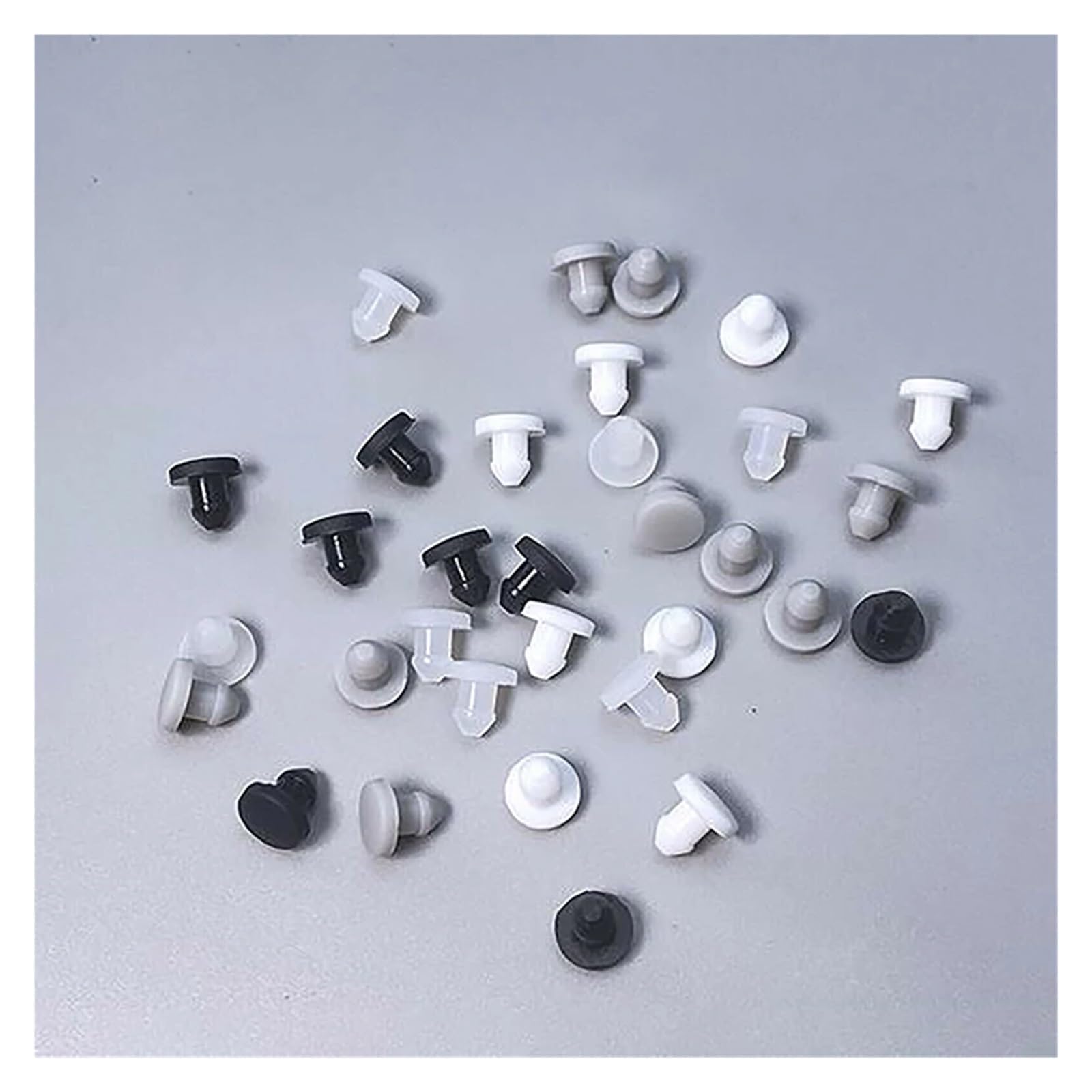 10 Tappi In Gomma Silicone Per Fori A Scatto – Da 2,5 Mm A 14 Mm, Trasparenti