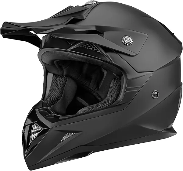YEMA Dirt Bike Helmet DOT Approved - Motocross ATV MX BMX Offroad Full Face Helmet with 8 Ventilation Vents & Removable Liner, Adult Unisex Motorcycle Helmet for Trail Riding - YM-915