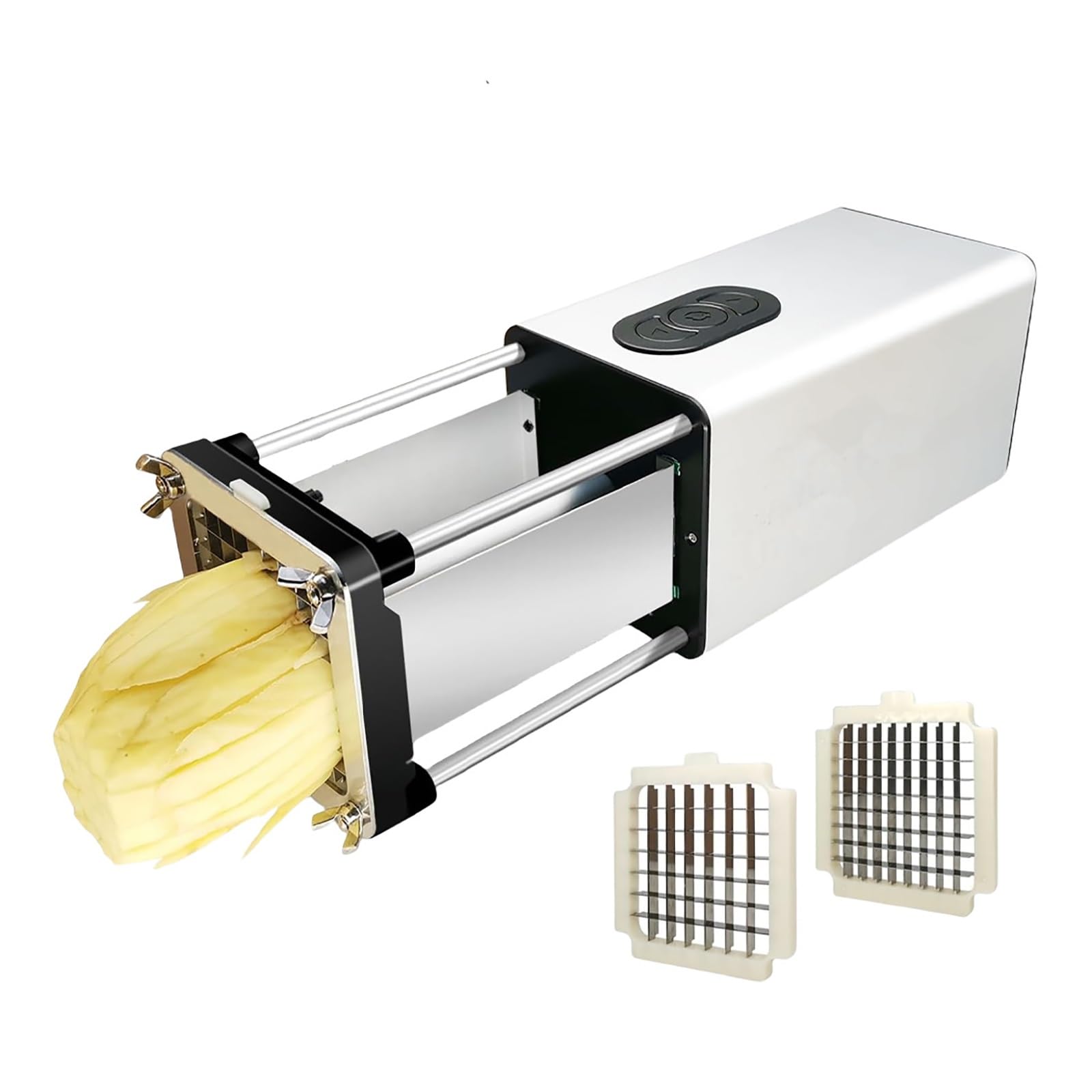 Coupe-frites électrique à double lame interchangeable pour patate douce et carotte