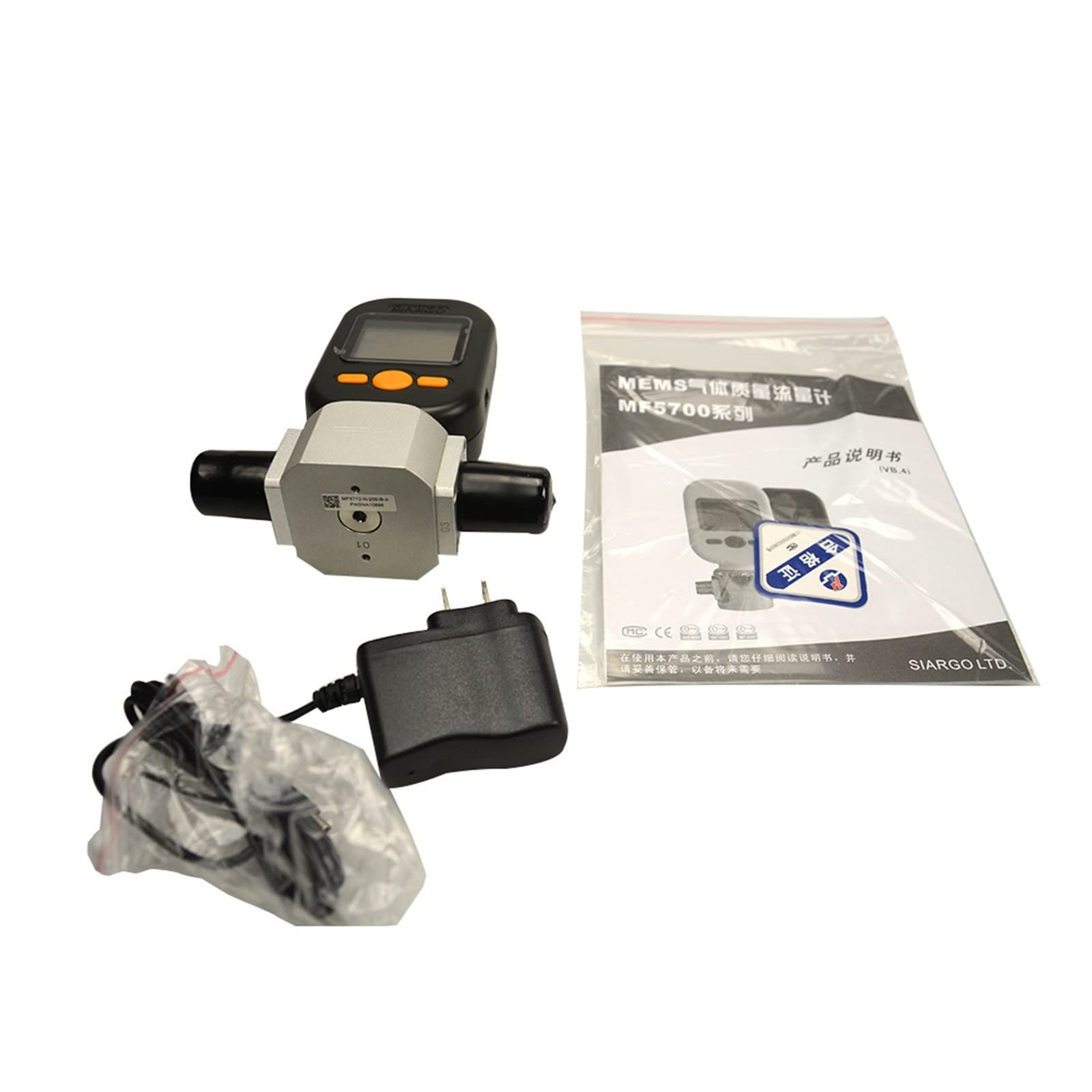 Misuratore Di Portata Digitale MF5712 – 0-200 L/min Per Ossigeno, Azoto E Aria, Alta Precisione, Con Allarme E Modbus