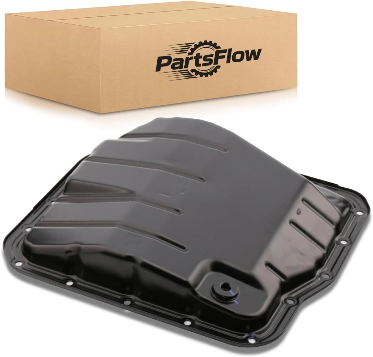 PartsFlow Transmission Oil Pan with Drain Plug (fits Toyota Corolla)