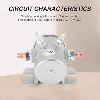Max 300A Continuous Duty Solenoid Relay 12V DC Solenoid for Golf Carts,Winch,Marine in Rush
