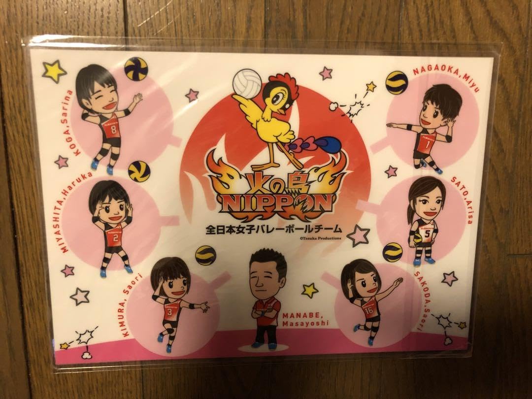 Amazon.co.jp: 火の鳥NIPPON Vリーグ 東レアローズ 下敷き 計3枚セット