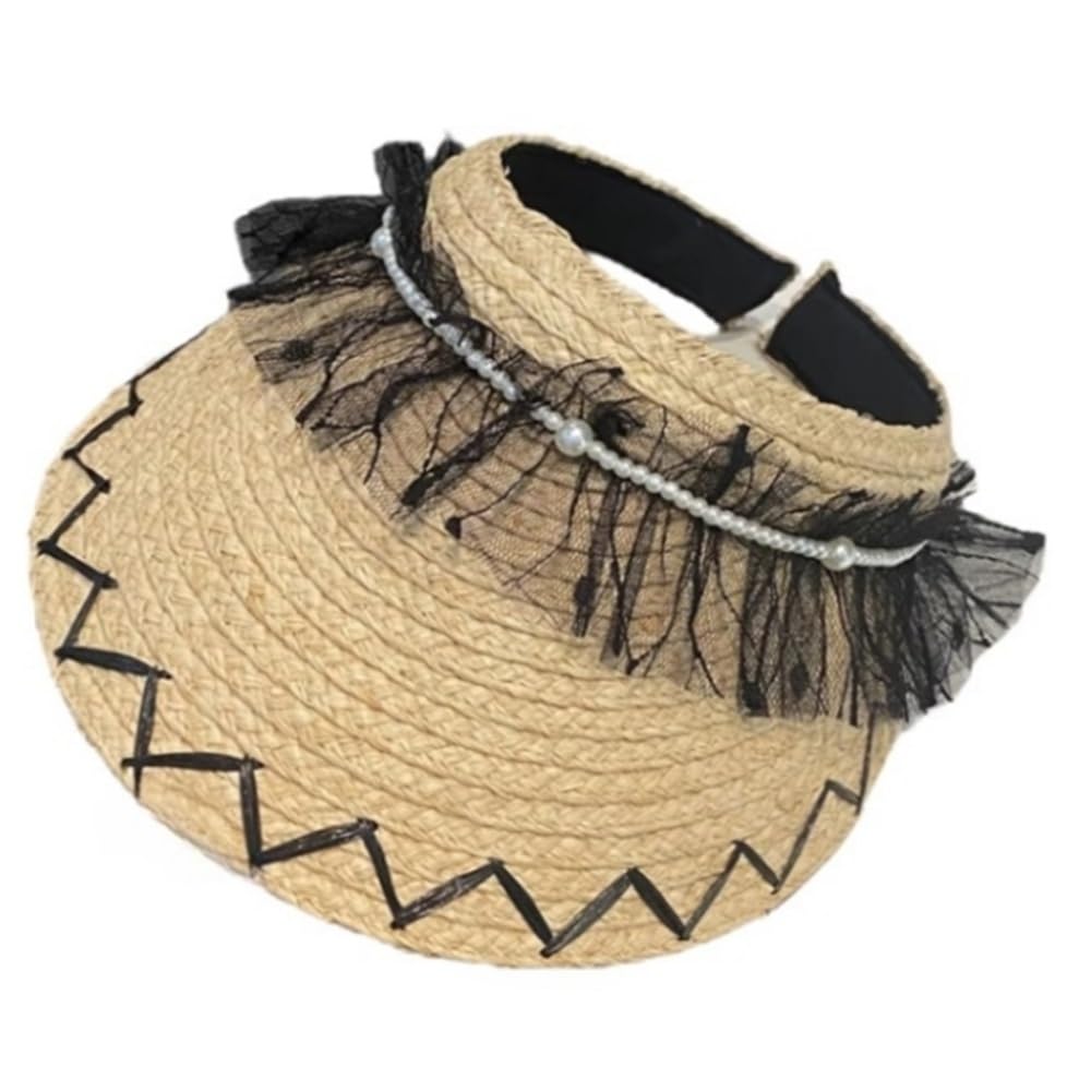 Casquette Visière Chapeau de Plage d'été for Femme, Protection Solaire for Le Visage