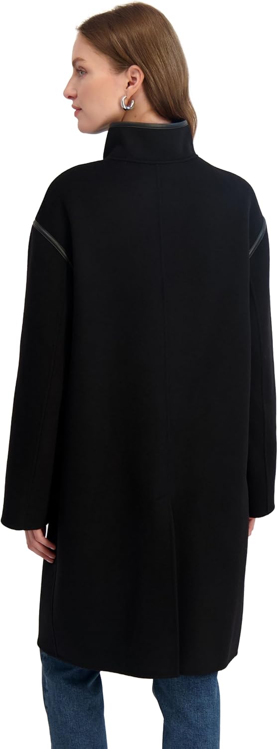 T Tahari Women's Alice Double Breasted Military Wool Coat - Image 2