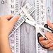 Tatuo Growth Chart Wall Labels Height Indicator Tape Ruler Growth Chart Decor Height Indicator Adhesive Ruler for Home Room Measuring(White)