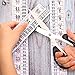 Growth Chart Wall Labels Baby Height Indicator Tape Ruler Height Growth Chart Decor Ruler Height Indicator Adhesive Ruler for Home Classroom Nursery Baby Room Measuring Kids Boys Girls(White)