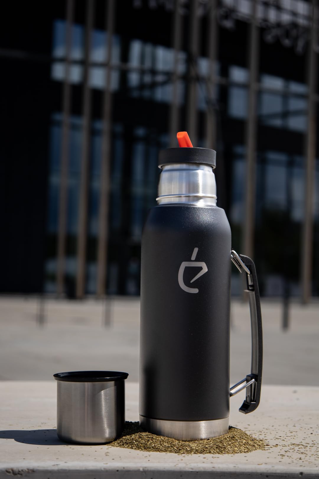 Zestaw Yerba Mate 7w1 Un Mate® Travel Termolid DualFlow PRO Forest Green – termos 1000 ml, yerbomos 500 ml, matero 230 ml, bombilla, yerbera, czyścik, zestaw prezentowy (Green)
