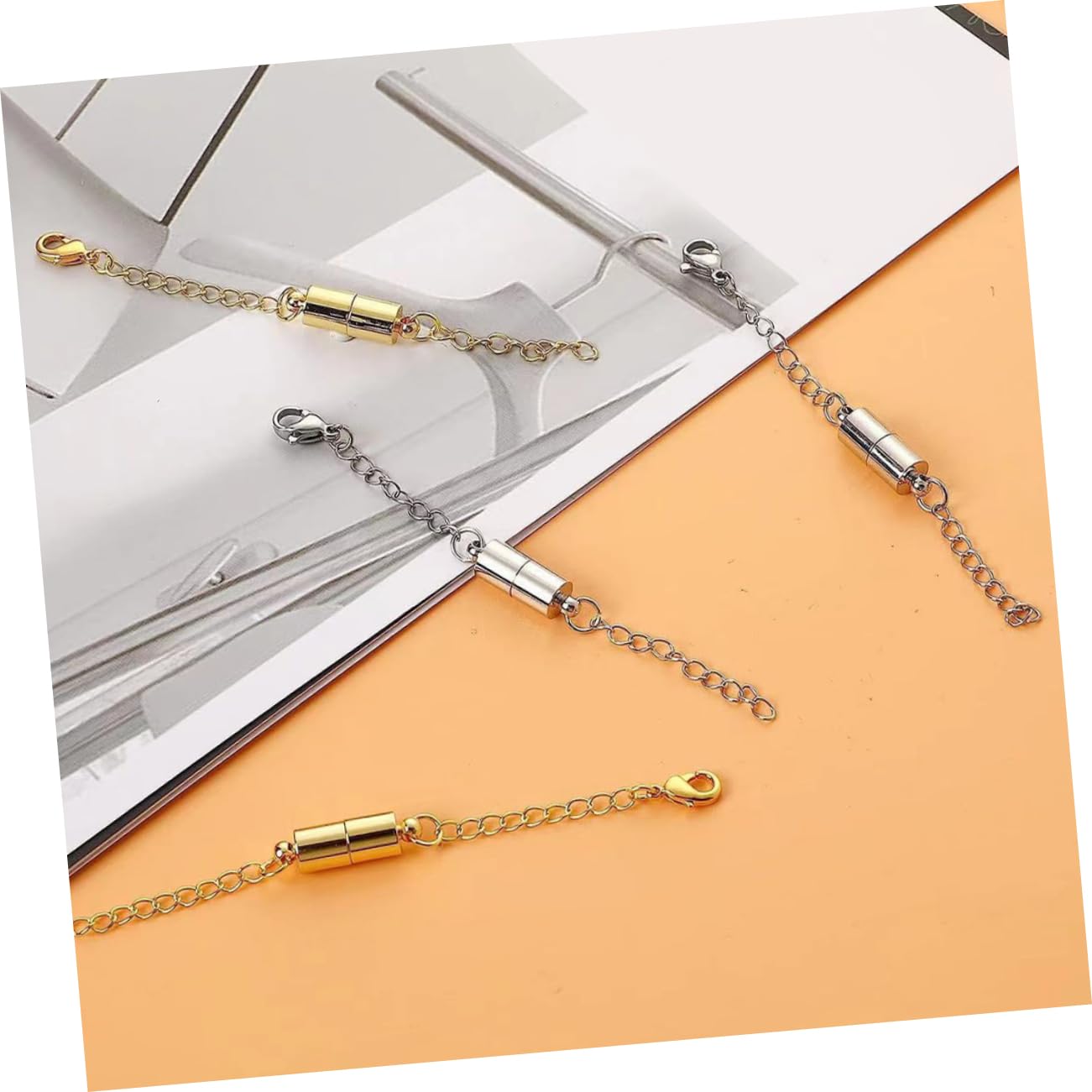 20paare Magnetverschluss Kettenverlängerung Teiliges Für Schmuckherstellung Einfach Zu Befestigen Für Halsketten Armbänder Und Zubehörteile Für Kreative Projekte