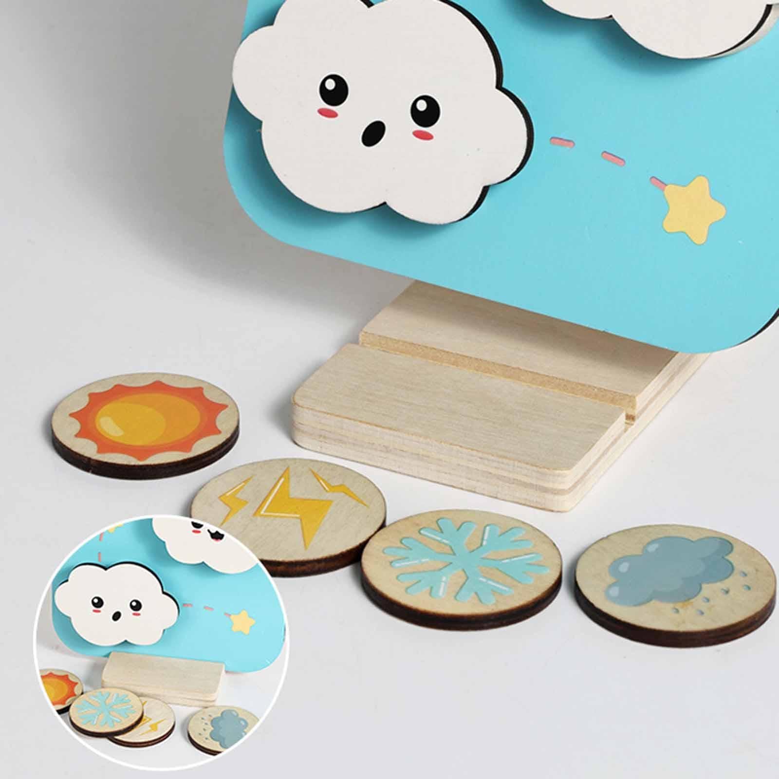 Wooden Drop Toys Kids Fine Motor Skills Christmas Creative for Toddlers 2-5-image-14