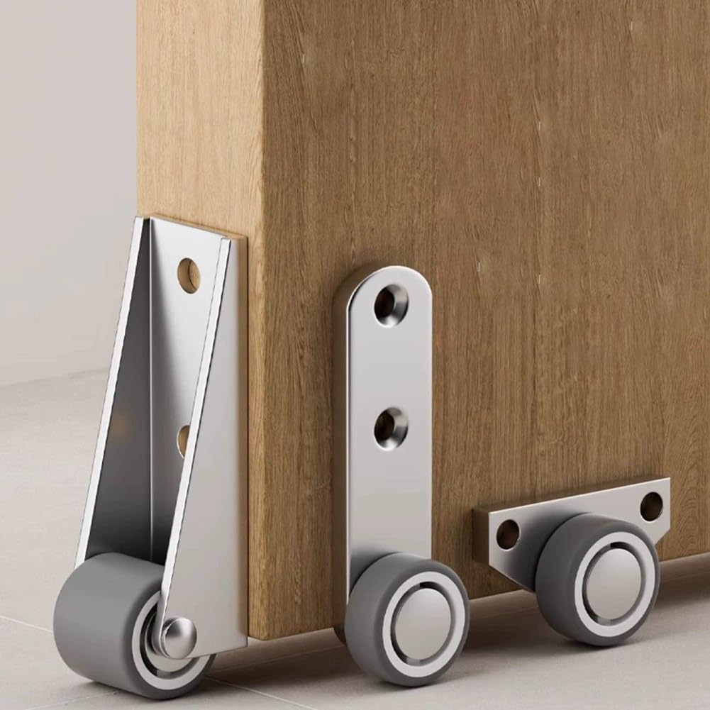 Ruota Di Supporto Laterale Per Porte In Legno – In Acciaio Zincato E Gomma, Antiruggine, Carico Elevato, Per Scorrimento Fluido E Silenzioso