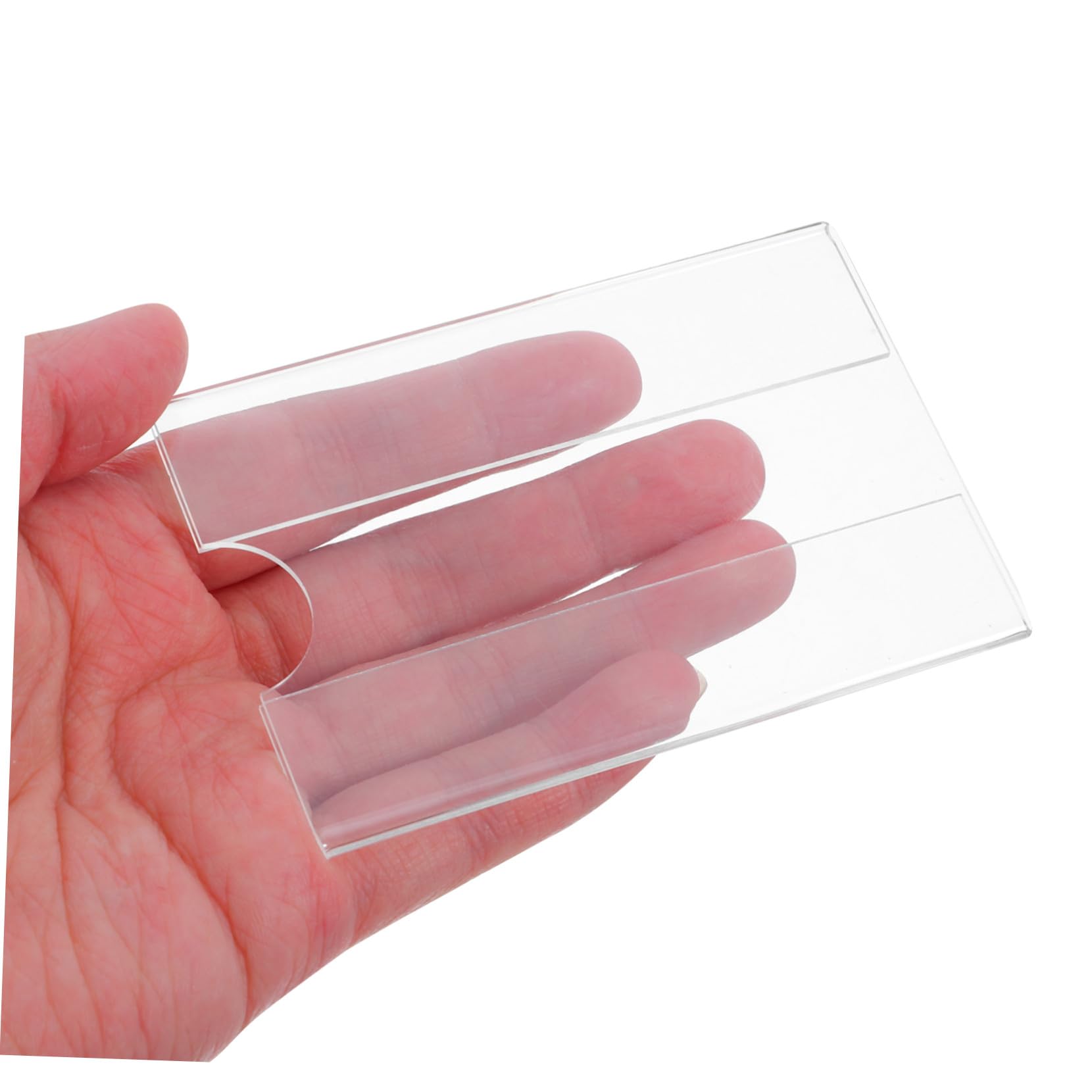 10 Sets Etikettenhalter Für Den Einzelhandel Installieren Aus Acrylmaterial Supermarkt-display Index-etiketten-clip Für Den Marktgebrauch 30 Stück * 10