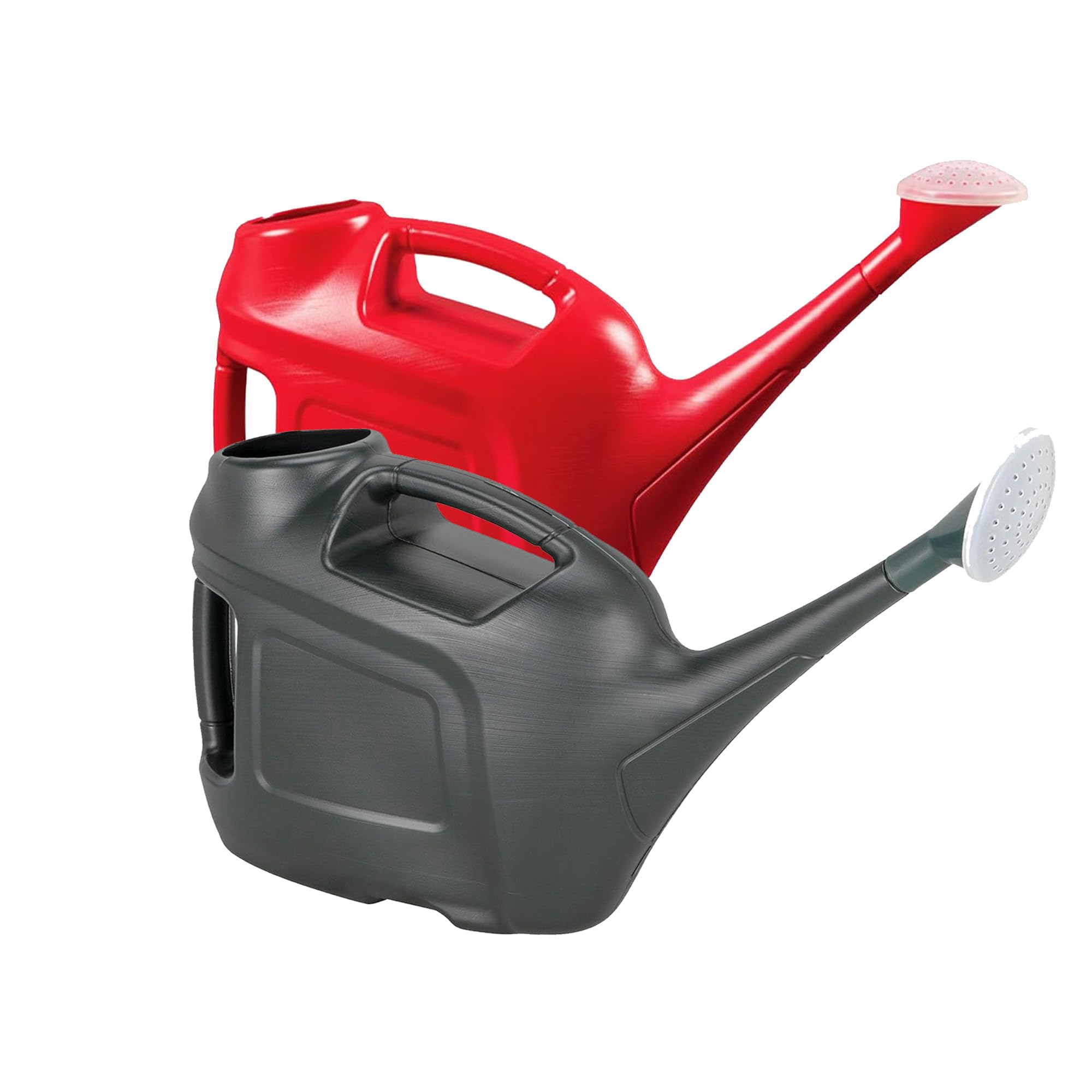Slim line 6 Litres Red/Green Plastic Watering Cans