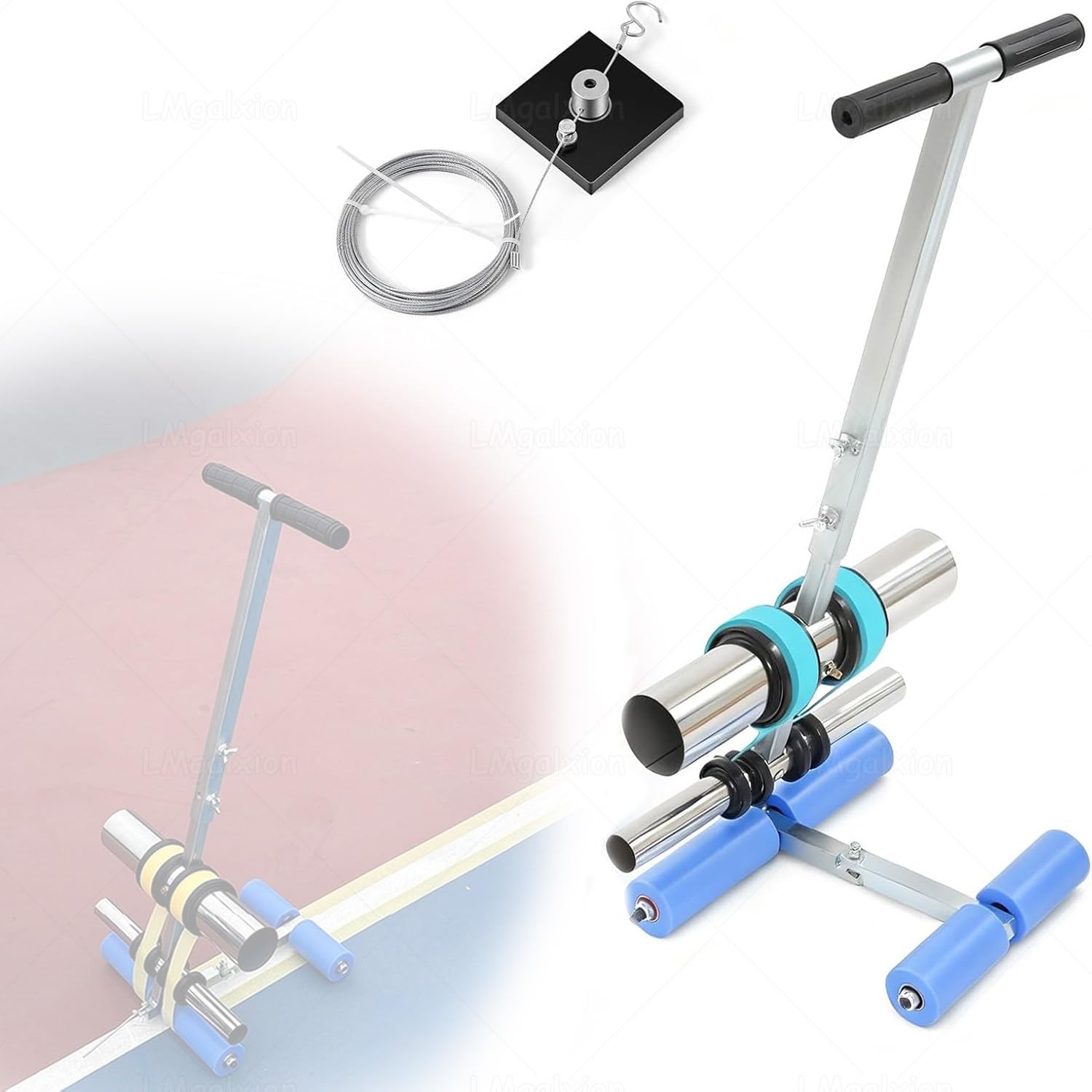 GLETSF Cold Spray Road Line Striper for Pavement, Grass & Turf - Hand Push Paint Machine for Touch Ups, Car Parks, Runways & Sports Fields,