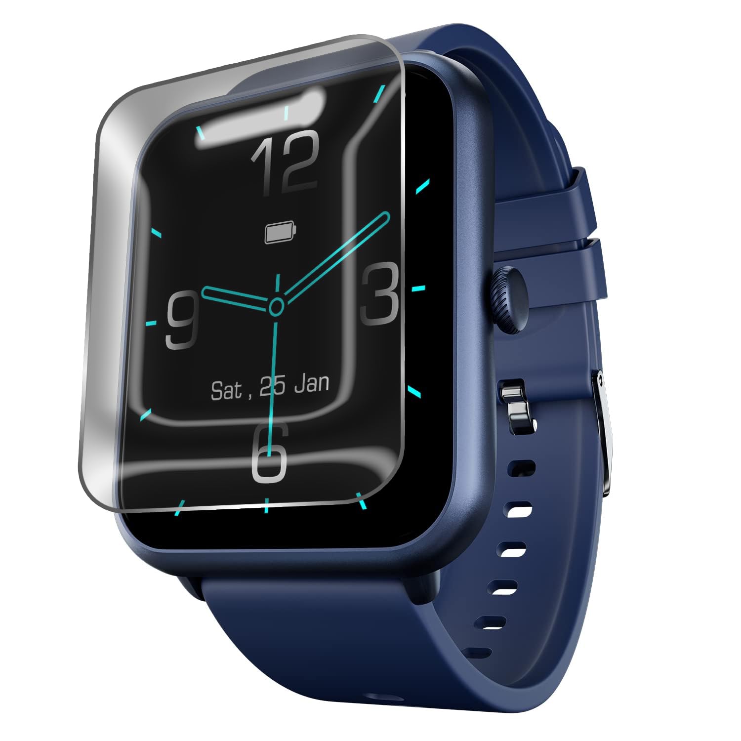 FCS TPU [Pack Of 3 For Fire-Boltt Ninja Call Pro Plus 1.83 Smartwatch Screen Guard || Edge To Edge Full Screen Protector || 0.125Mm Thickness Screen Guard For (Fire-Boltt Ninja Call Pro Plus 1.83")