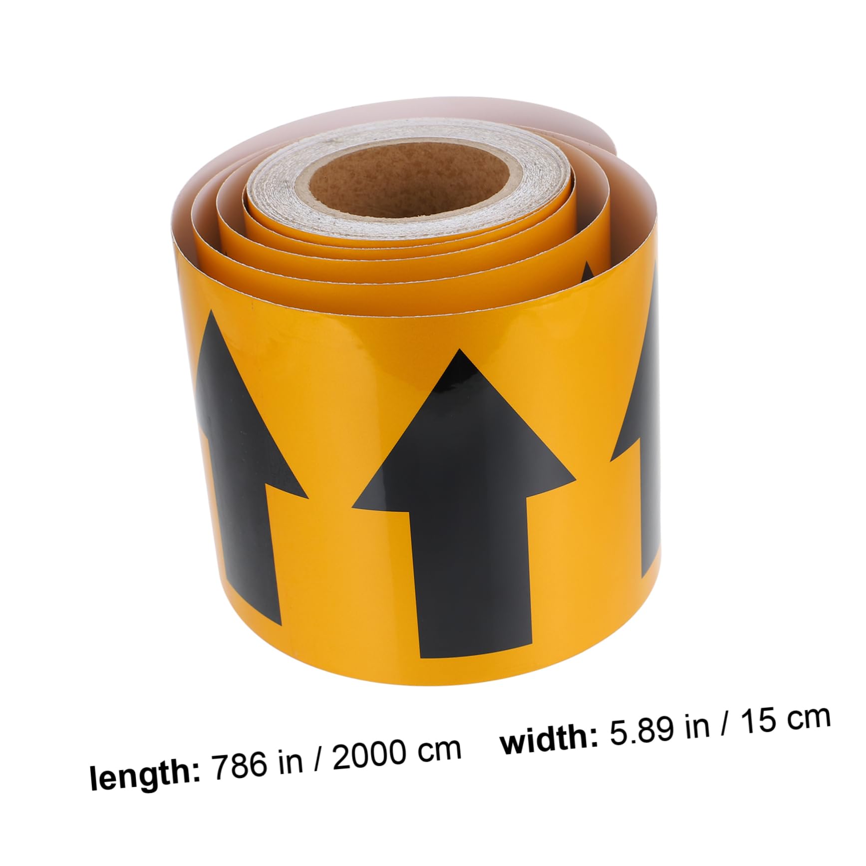 SOLUSTRE Etiqueta Reflectante Para Tuberías 15 Cm, Calcomanía De Señal De Flecha En Rollo De 20 Metros, Pegatina De Marcación Industrial De Alta Visibilidad Para Seguridad y Señalización