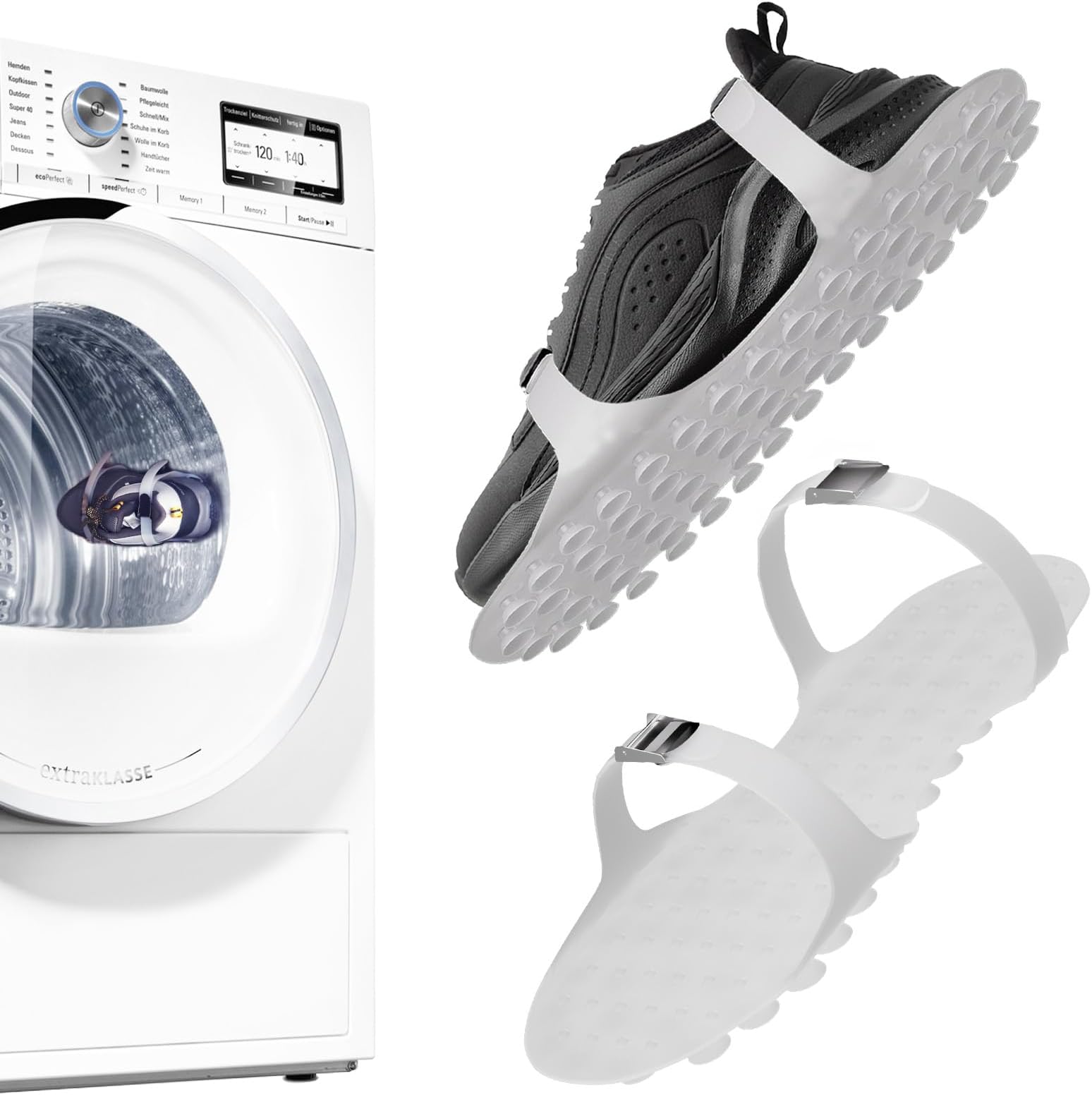 2Pack Shoe Drying Rack for Dryer, Suction Cup Sneaker Dryer