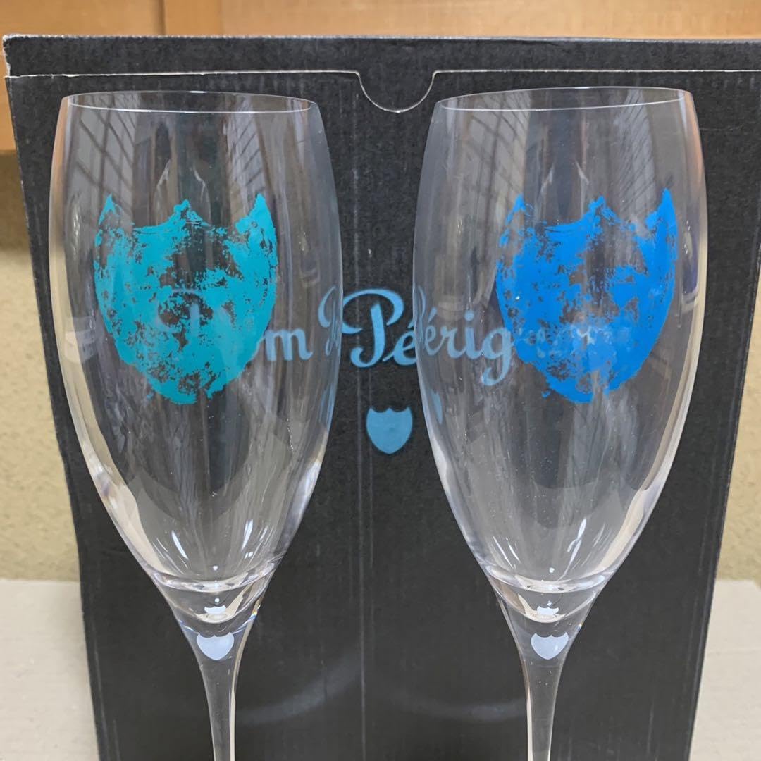 希少非売品アンディ・ウォーホル　ドンペリシャンパングラス、ストラップ6個セット ドンペリシャンパングラス6脚セットアンディーウォーホル限定品