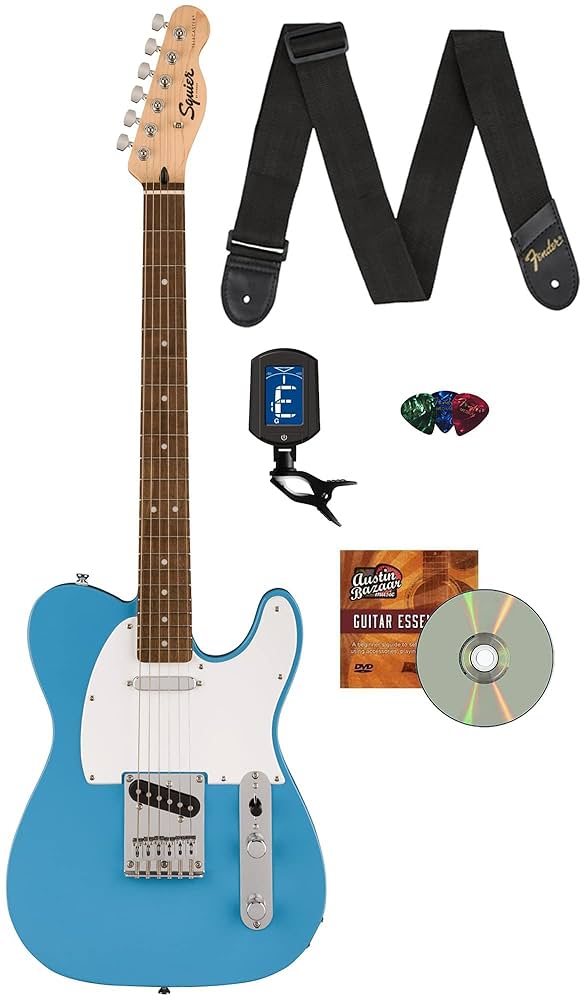 Amazon.com: Fender Squier Sonic Telecaster - California Blue