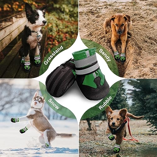 NeuWee Dog Boots, Non-Slip Dog Paw Protectors - Image 3