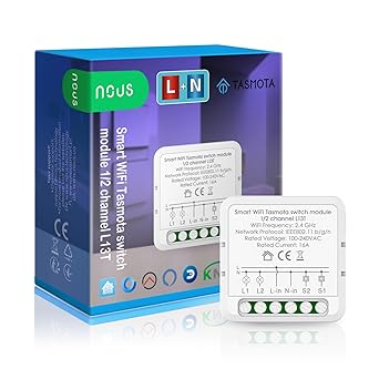 Nous L2T Tasmota Smart Lichtschalter - WLAN Schalter Mit Alexa & Google Home