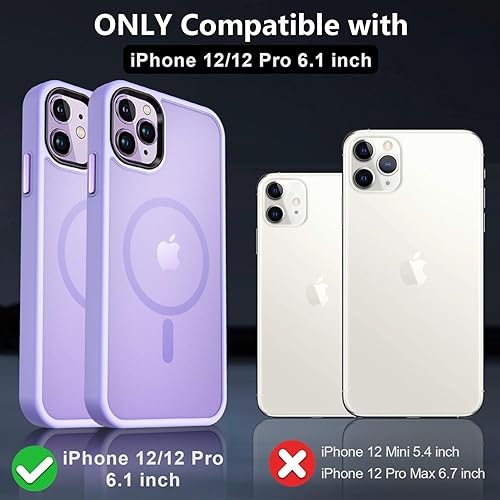 Vista 14 de MOCCA - Funda magnética resistente para iPhone 11 de 6.1 pulgadas, compatible con MagSafe, protector de pantalla de vidrio + protector de lente