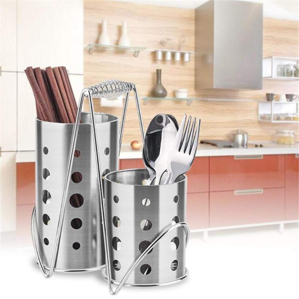 Support de vaisselle en acier inoxydable, boîte de rangement pour couverts, égouttoir, cuillère, baguettes, fourchette, spatule, porte-baguettes, porte- baguettes, égouttoir de cuisine, égout Support de vaisselle en acier inoxydable, boîte de rangement pour couverts, égouttoir, cuillère, baguettes, fourchette, spatule, porte-baguettes, porte- baguettes, égouttoir de cuisine, égout