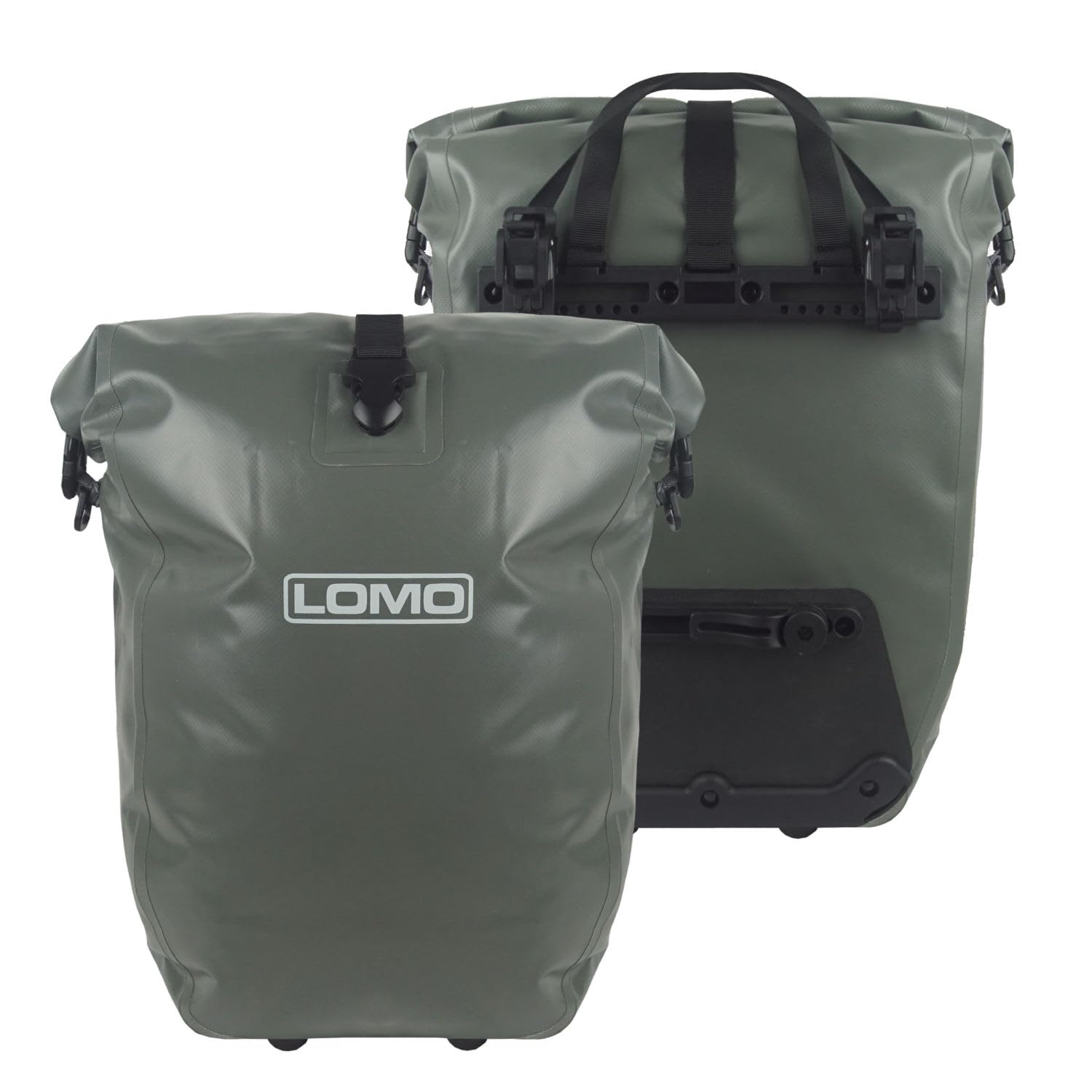 Lomo Zephyr Bike Pannier - Grey Cycling Dry Bag Pannier