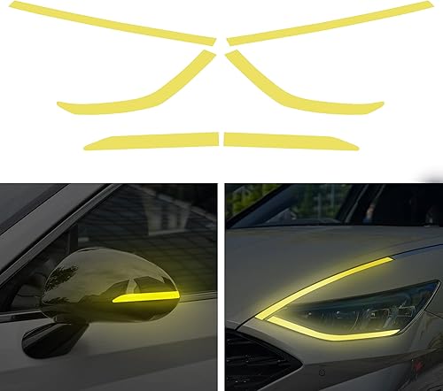 TOMALL Láminas de vinilo para marcadores laterales de faros y espejos laterales con tinte ahumado compatibles con Hyundai Sonata 2020-2022,