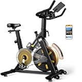 OWLSKY Exercise Bike with APP, Magnetic Resistance Indoor Cycling Bike, 300 lbs Capacity Quiet Stationary Bike for Home Gym Cardio Workout