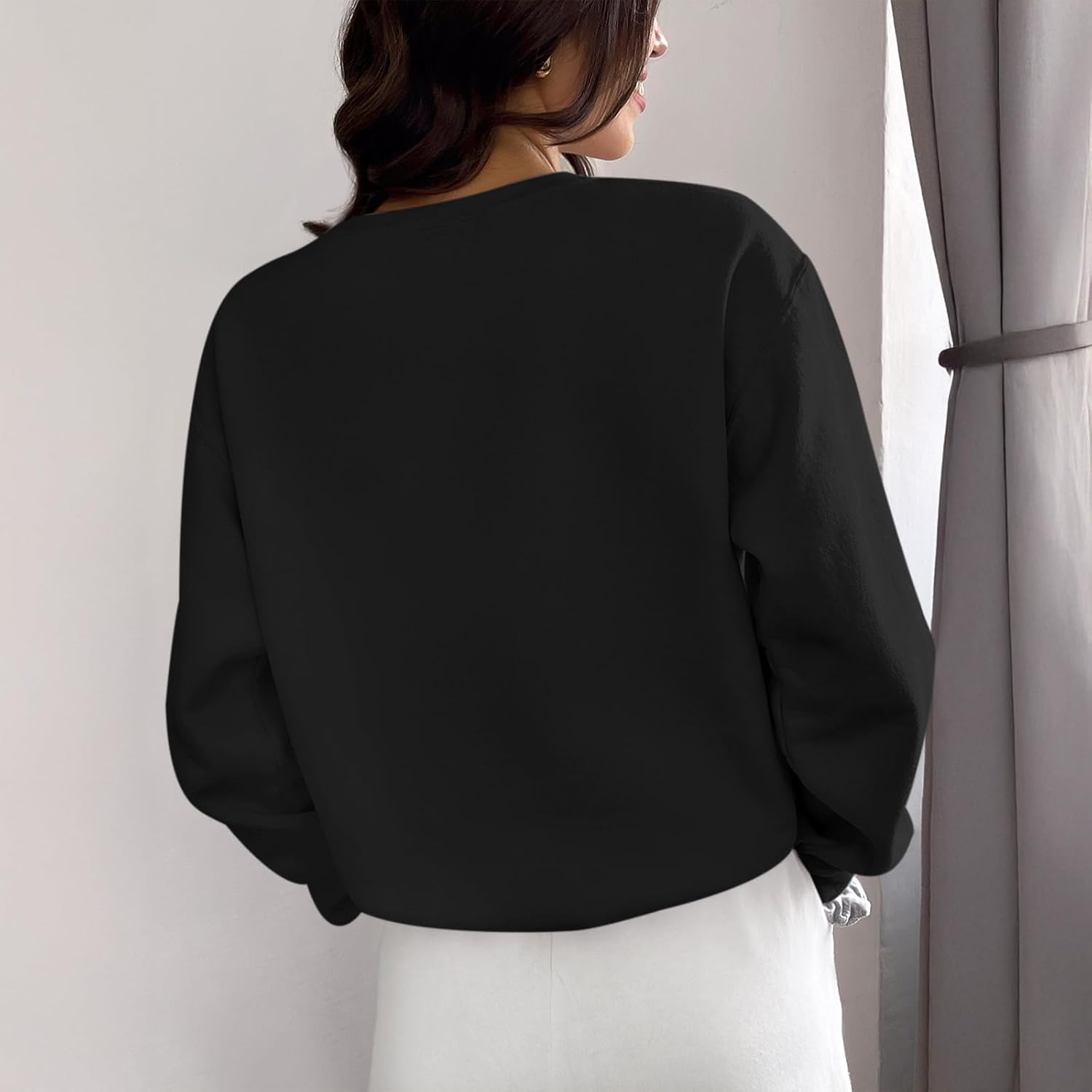 Jesus Is King Sweatshirt for Women Christian Cross Faith Hoodie God Religious Bible Verse Graphic Long Sleeve Shirt - Image 4